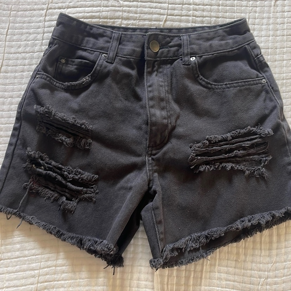 Billabong black high waisted shorts
